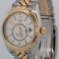 2021 PAPERS Rolex Sky-Dweller WHITE 18K Gold Stainless JUBILEE 42mm 326933 BOX