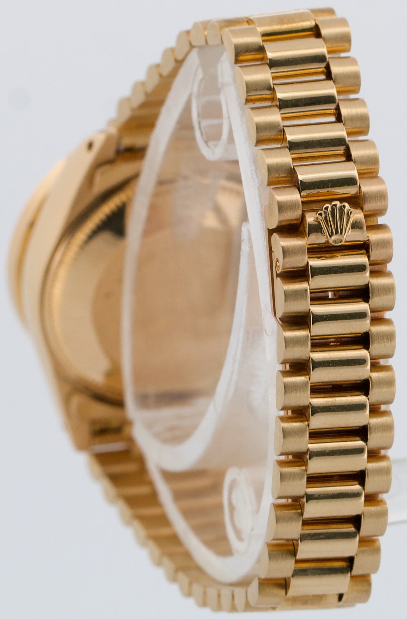 1979 Rolex DateJust President 26mm SILVER DIAMOND LUGS 18K Yellow Gold 69178