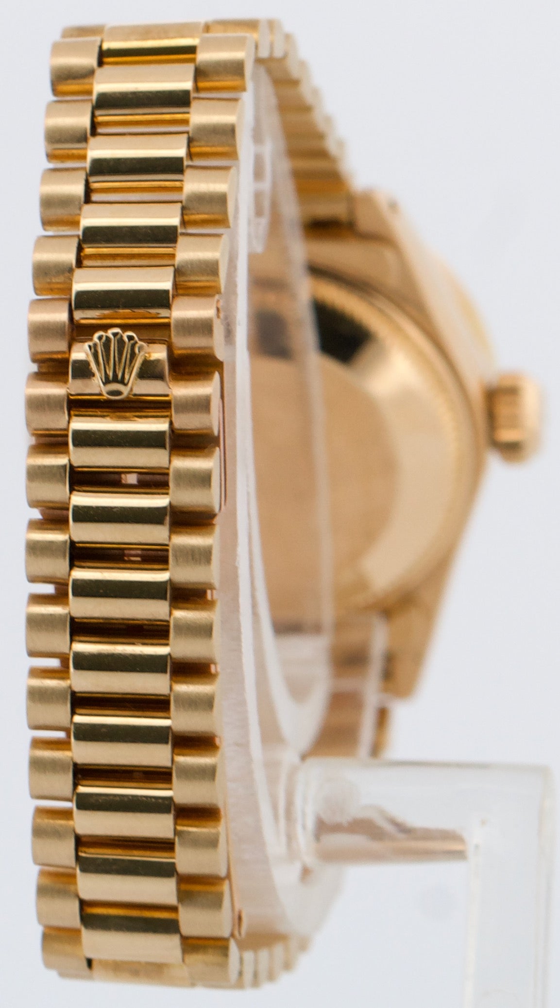 1979 Rolex DateJust President 26mm SILVER DIAMOND LUGS 18K Yellow Gold 69178