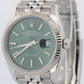 MINT 2024 PAPERS Rolex DateJust 36 MINT GREEN Steel JUBILEE Watch 126234 BOX