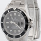 Rolex Submariner Date BLACK Stainless Steel REHAUT No-Holes 40mm 16610 BOX