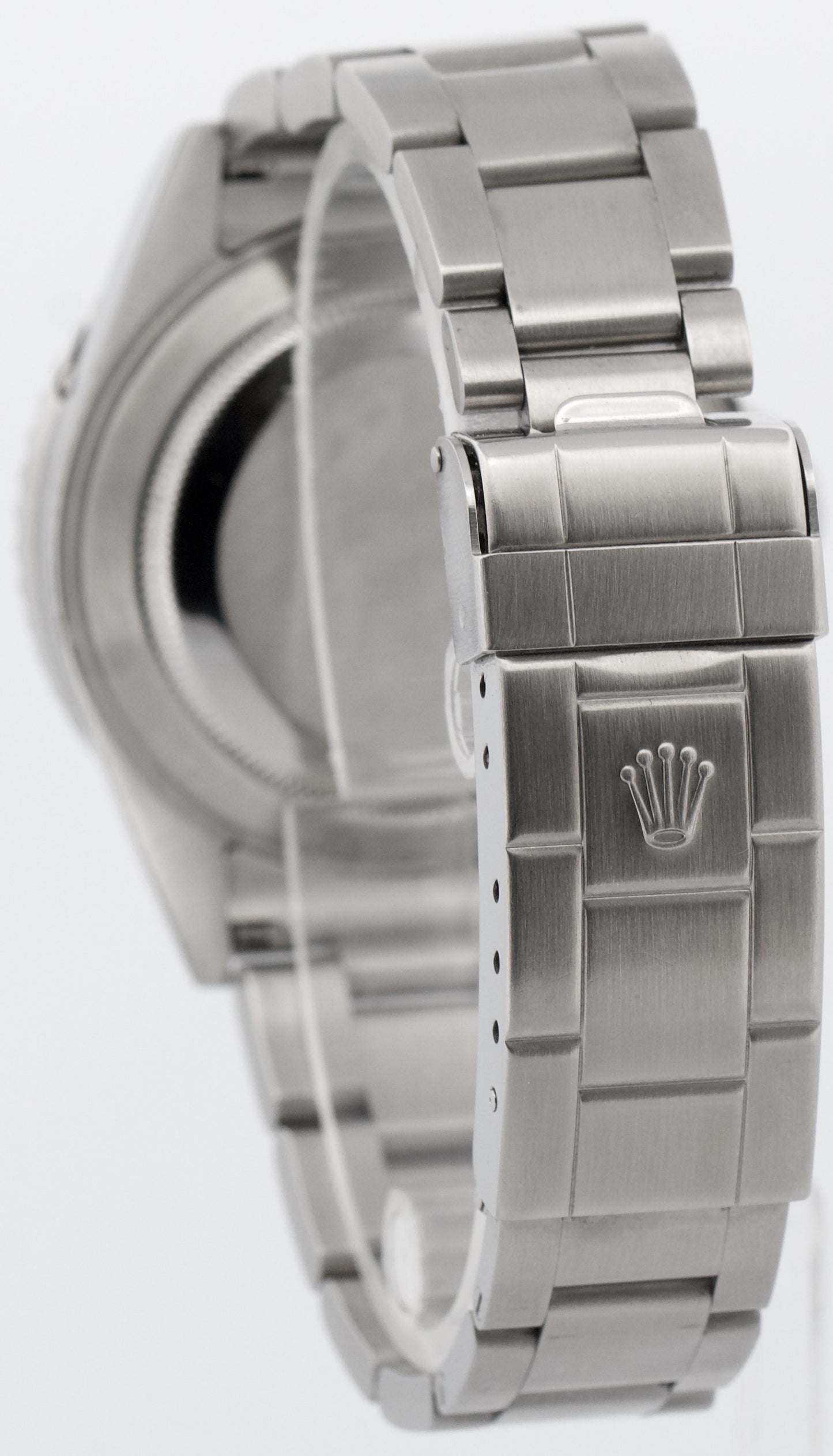 Rolex Submariner Date BLACK Stainless Steel REHAUT No-Holes 40mm 16610 BOX