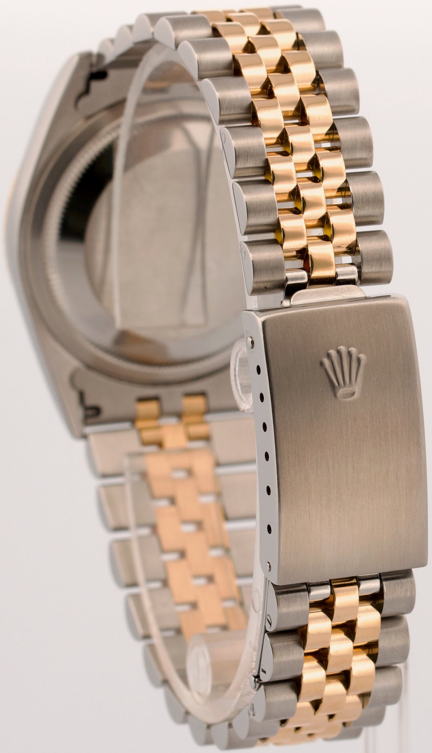 Rolex DateJust 36mm BLUE Two-Tone Steel JUBILEE 18K Yellow Gold Watch 16233