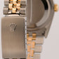 Rolex DateJust 36mm BLUE Two-Tone Steel JUBILEE 18K Yellow Gold Watch 16233