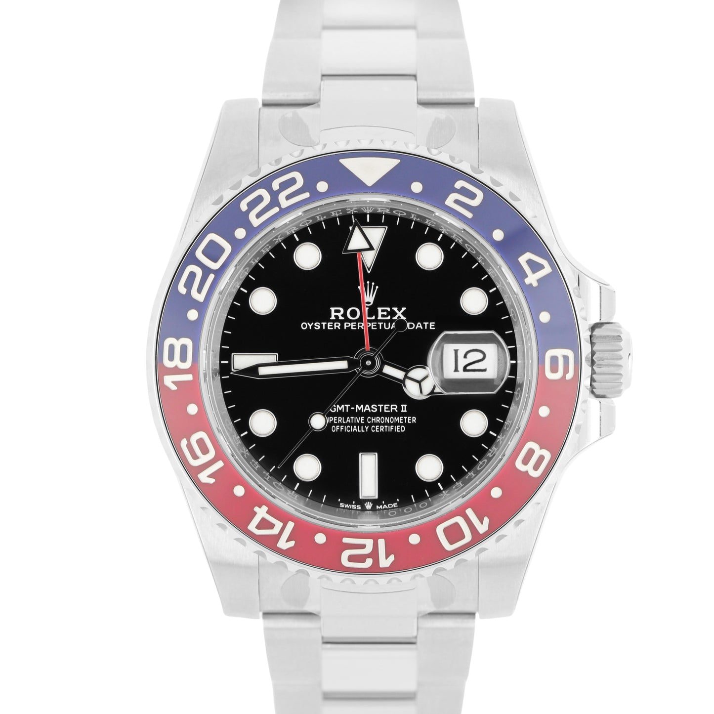 2023 BRAND NEW STICKERED Rolex GMT-Master II Red Blue PEPSI 40mm 126710BLRO BOX