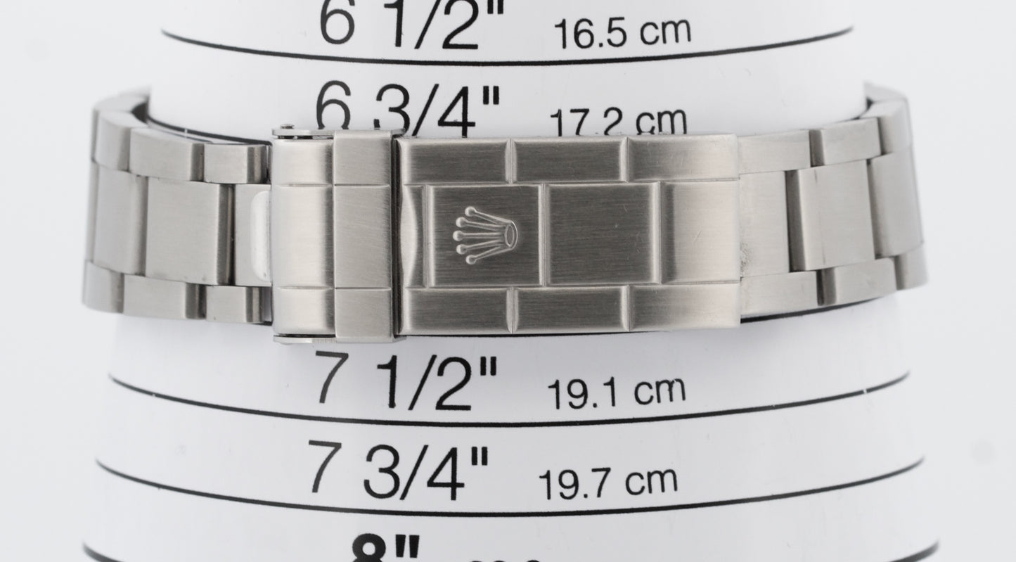 Rolex Submariner Date BLACK Stainless Steel REHAUT No-Holes 40mm 16610 BOX