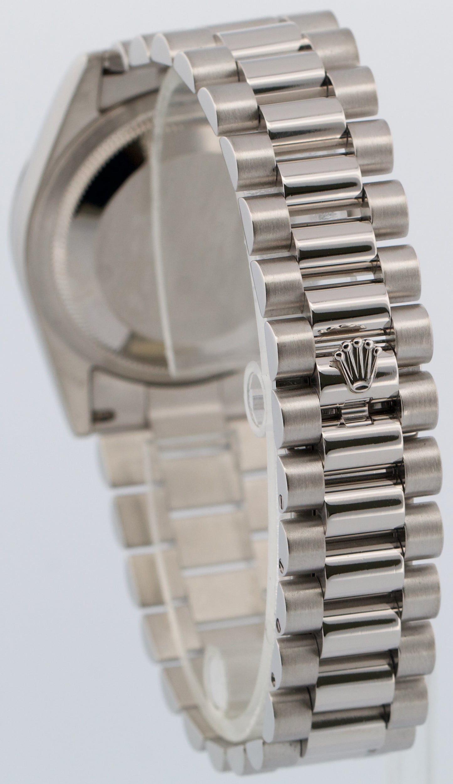 PAPERS Rolex Day-Date Presidential 36mm GLACIER BLUE ROMAN Platinum 118206 BOX