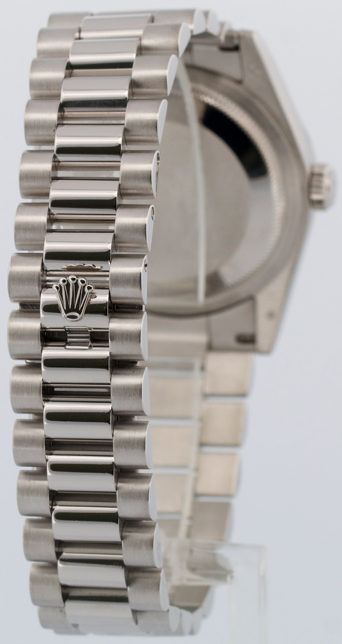 PAPERS Rolex Day-Date Presidential 36mm GLACIER BLUE ROMAN Platinum 118206 BOX