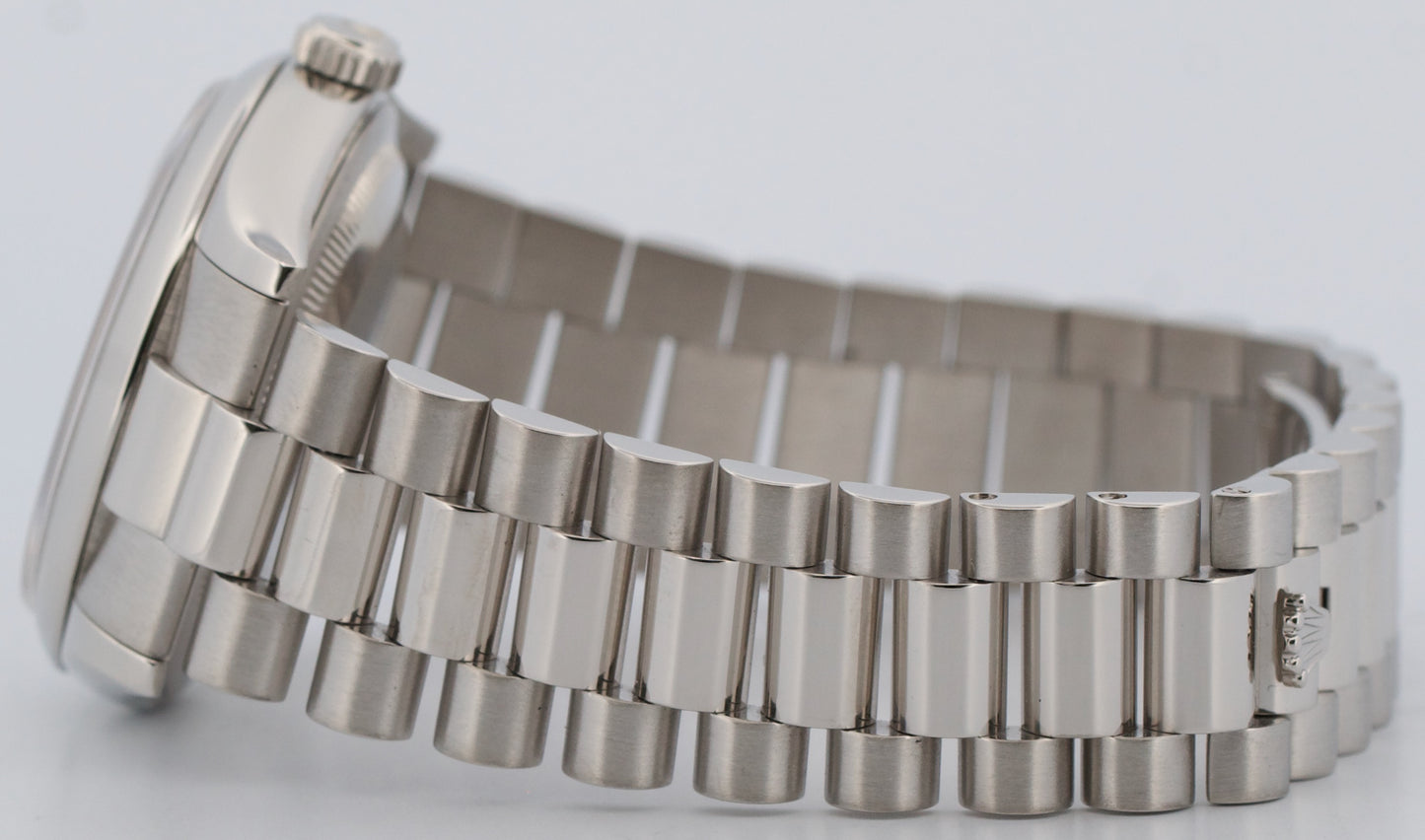 PAPERS Rolex Day-Date Presidential 36mm GLACIER BLUE ROMAN Platinum 118206 BOX