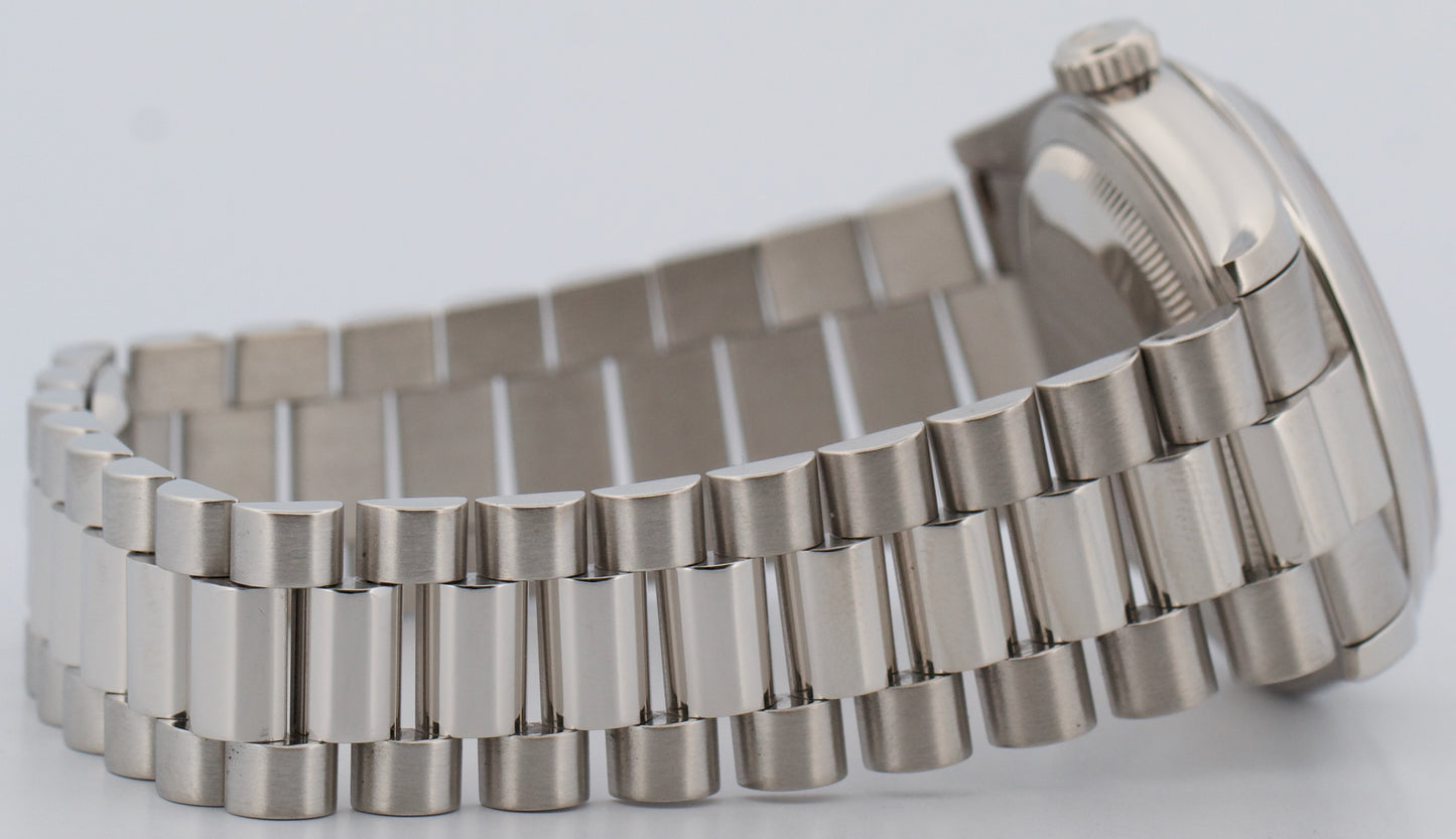 PAPERS Rolex Day-Date Presidential 36mm GLACIER BLUE ROMAN Platinum 118206 BOX