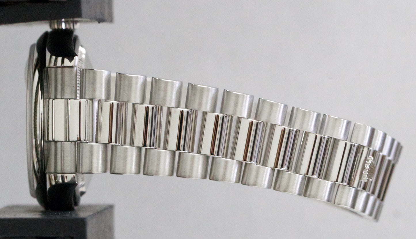 PAPERS Rolex Day-Date Presidential 36mm GLACIER BLUE ROMAN Platinum 118206 BOX