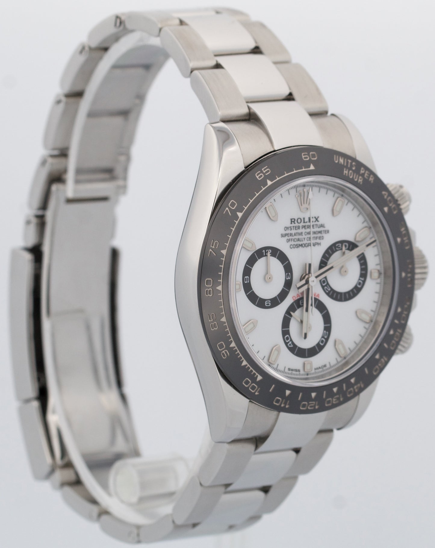 PAPERS Rolex Daytona PANDA White Ceramic Stainless Steel 40mm BOX 116500 LN