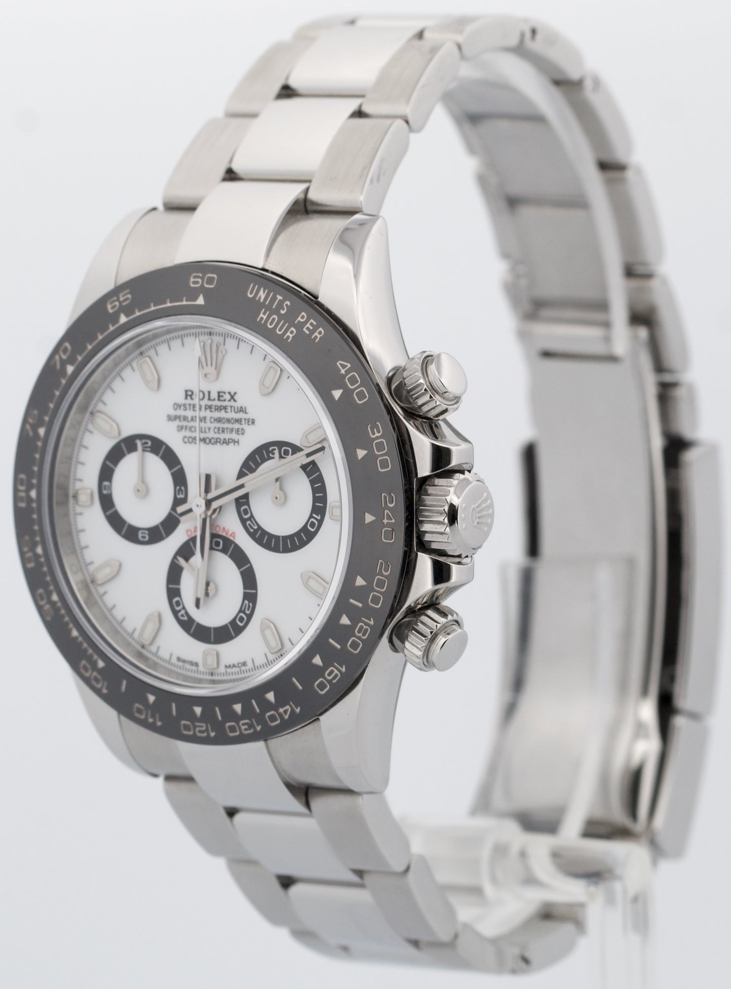 PAPERS Rolex Daytona PANDA White Ceramic Stainless Steel 40mm BOX 116500 LN