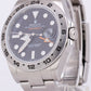 MINT Rolex Explorer II 42mm BLACK Orange Stainless Steel GMT Date Watch 216570