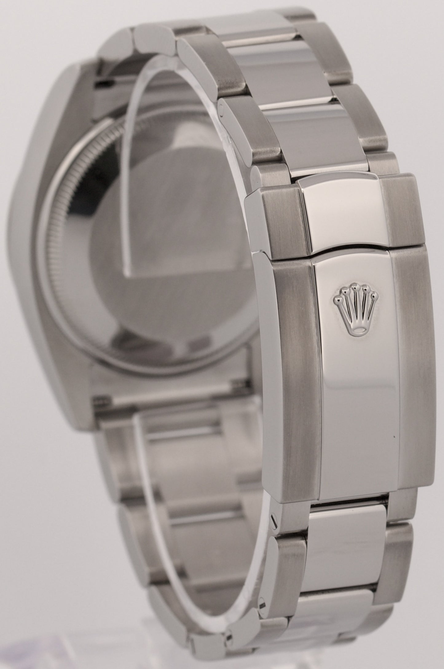 2021 PAPERS Rolex Oyster Perpetual Date SILVER DIAMOND 34mm OYSTER 115234 BOX