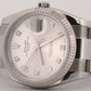 2021 PAPERS Rolex Oyster Perpetual Date SILVER DIAMOND 34mm OYSTER 115234 BOX