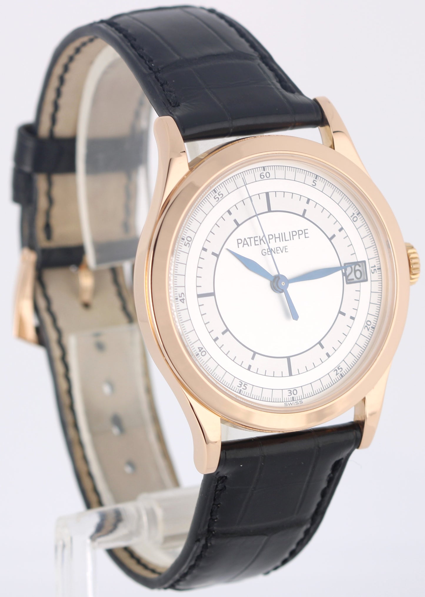 Patek Philippe Calatrava 18K Rose Gold SECTOR DIAL 38mm 5296R Manual Watch