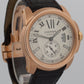 Men's Cartier Calibre IVORY ROMAN 42mm 18K Rose Gold Leather 3300 / W7100009