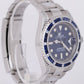 Rolex Submariner Date Blue DIAMOND SAPPHIRE Bezel Lugs 40mm Oyster Watch 116610