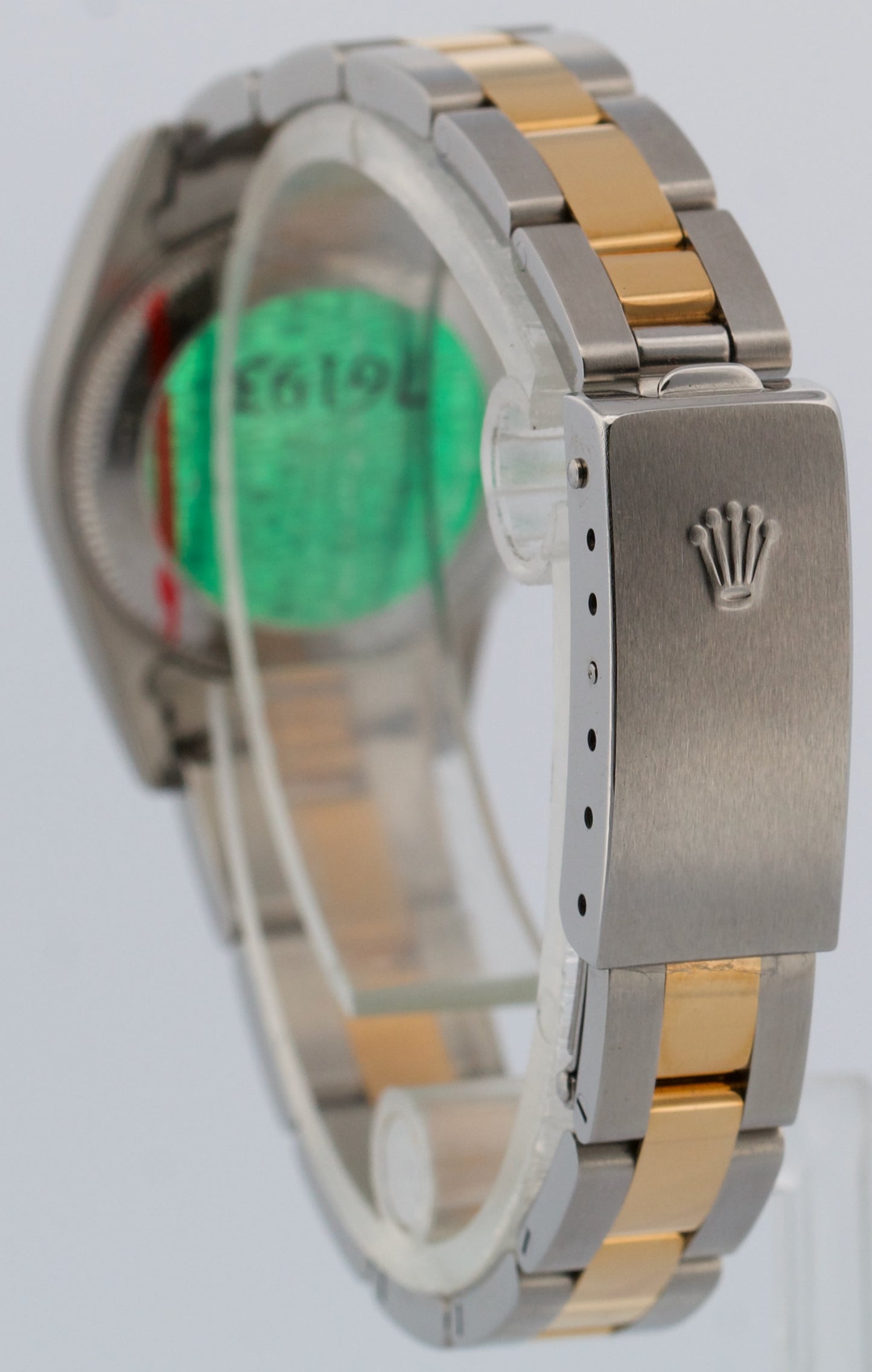 NOS STICKERED PAPERS Rolex Oyster Perpetual 24mm FACTORY BLACK DIAMOND 76193 BOX