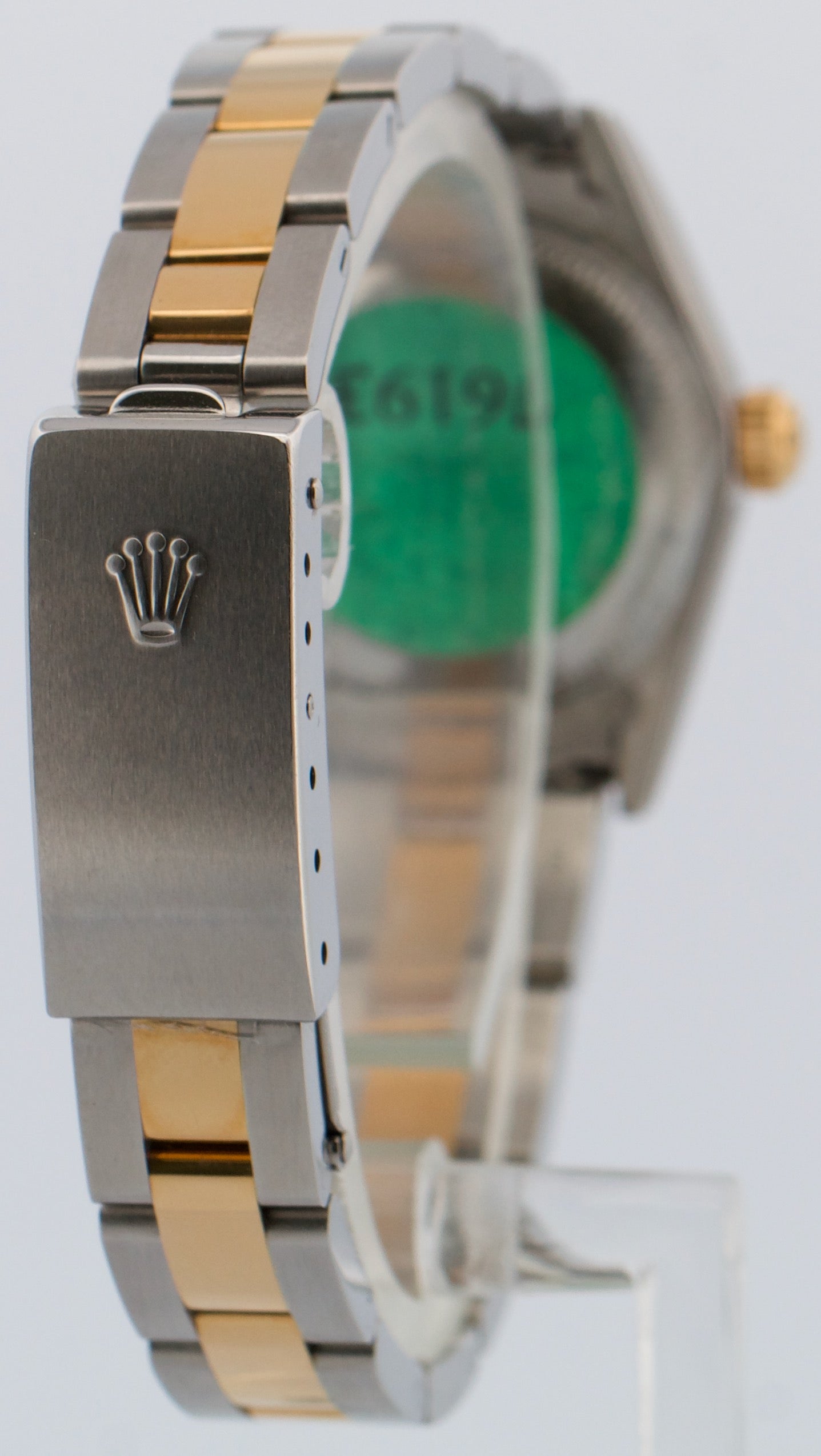 NOS STICKERED PAPERS Rolex Oyster Perpetual 24mm FACTORY BLACK DIAMOND 76193 BOX