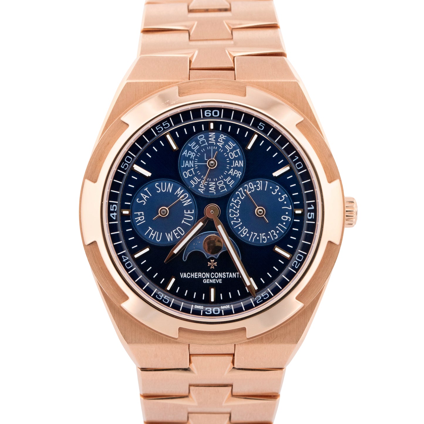 Vacheron Constantin Overseas Perpetual Calendar Blue 18K Rose Gold 4300V BOX