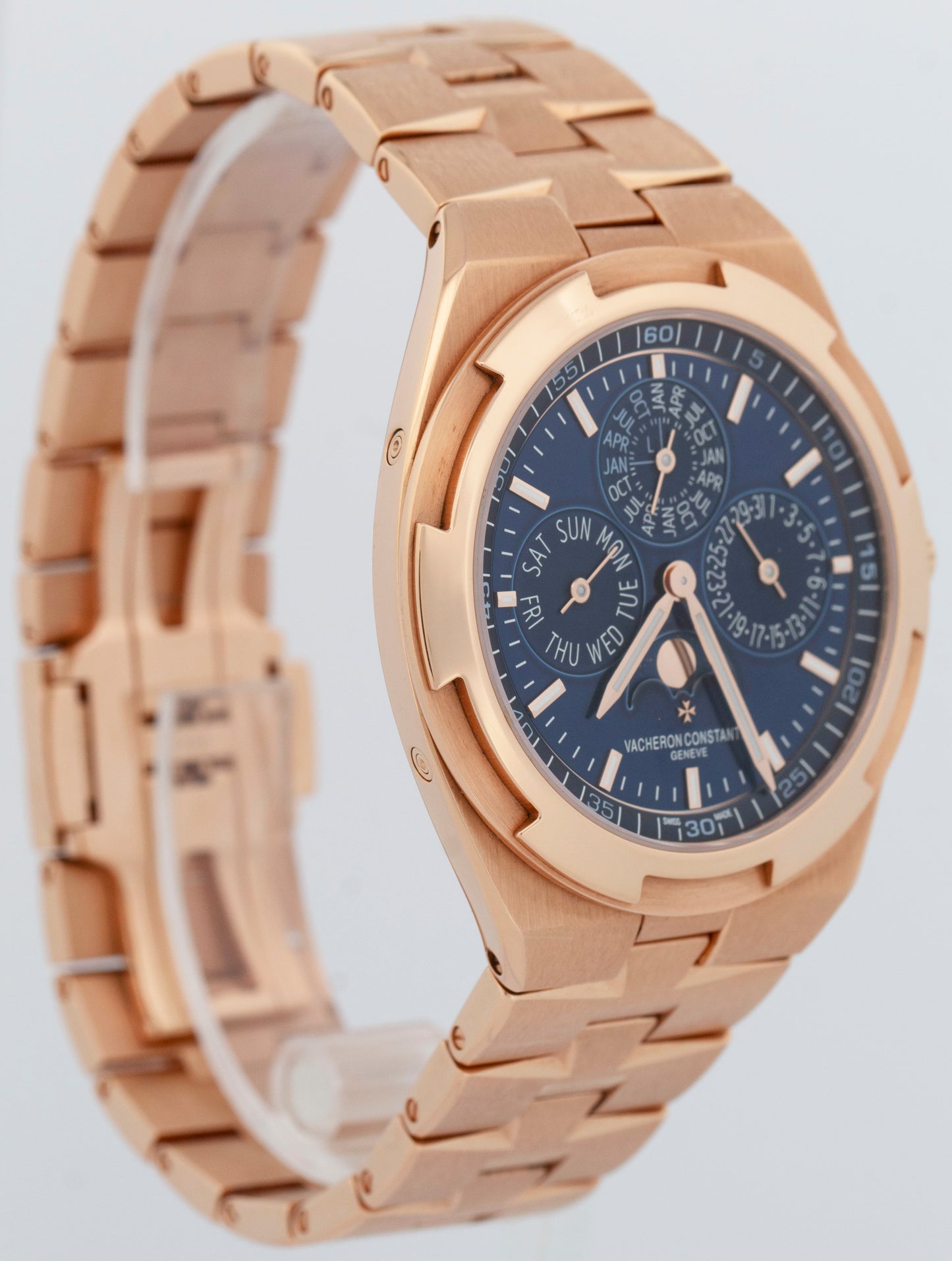 Vacheron Constantin Overseas Perpetual Calendar Blue 18K Rose Gold 4300V BOX