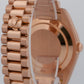 Rolex Day-Date II 41mm President Brown CHOCOLATE WAVE 18K Rose Gold 218235 BOX