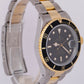 1987 Rolex Submariner Date Black Two-Tone 18K Yellow Gold Steel 40mm 16803 Watch