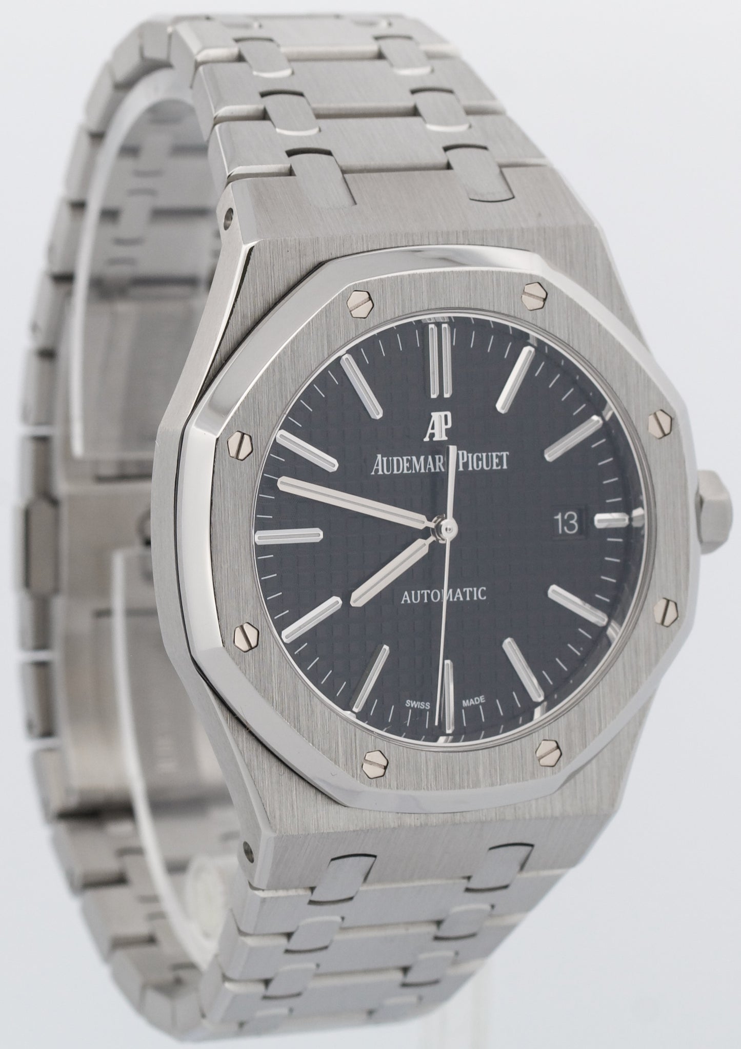 Audemars Piguet Royal Oak BLACK 41mm Stainless Watch 15400ST.OO.1220ST.01 BOX