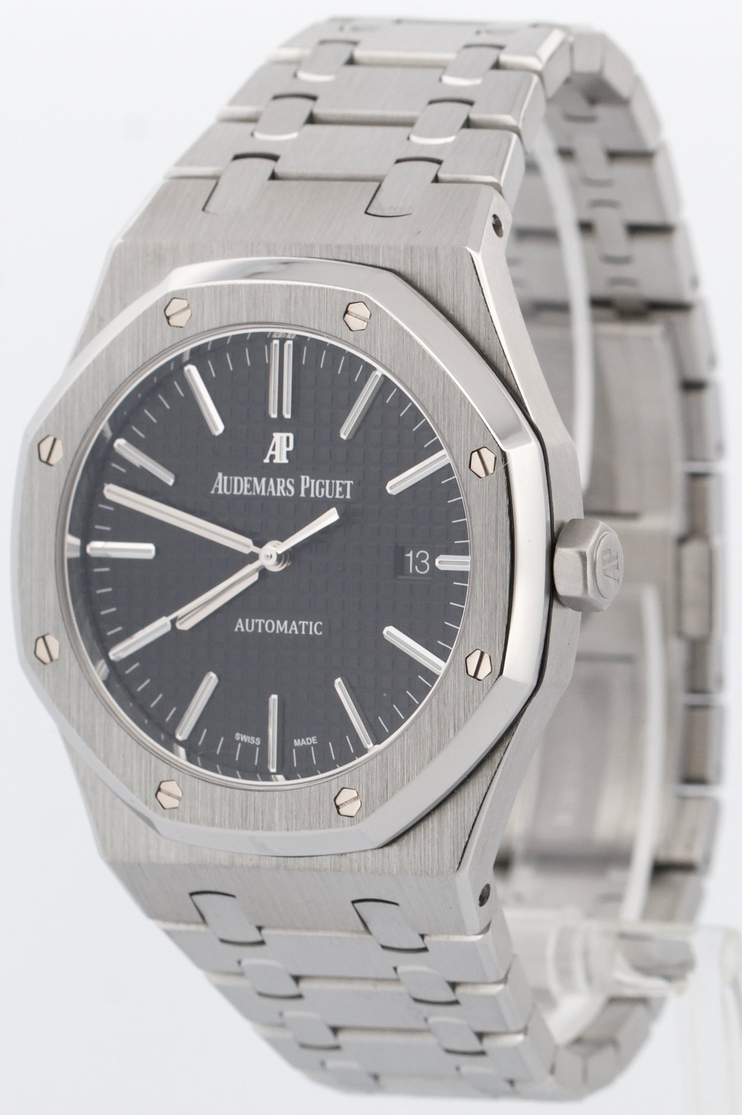 Audemars Piguet Royal Oak BLACK 41mm Stainless Watch 15400ST.OO.1220ST.01 BOX