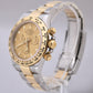 2022 PAPERS Rolex Daytona CHAMPAGNE Two-Tone 18K Yellow Gold Steel 116503 B+P