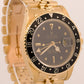Rolex GMT-Master BLACK 18K Yellow Gold Jubilee Automatic 40mm Watch 16758