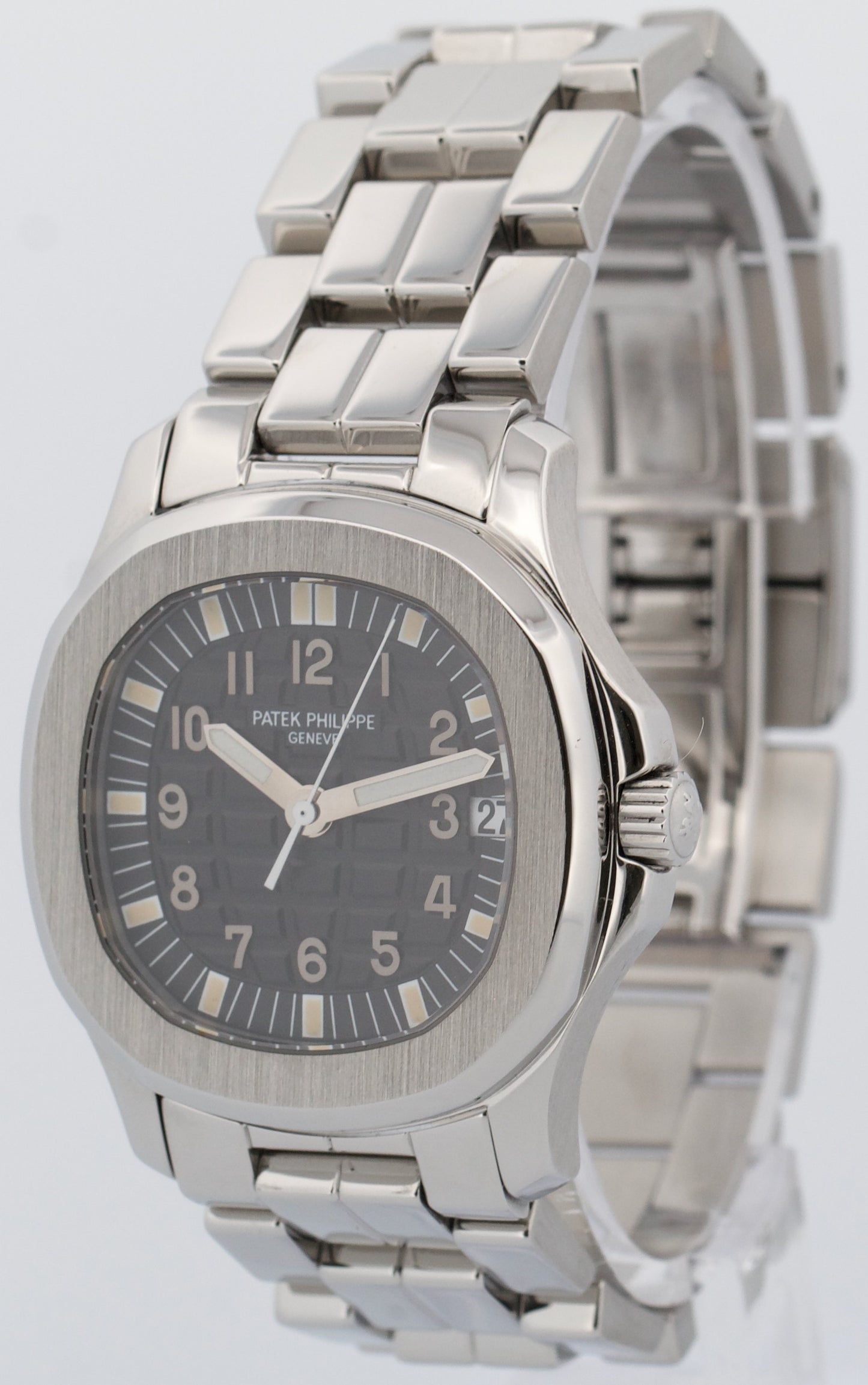 PAPERS Patek Philippe Aquanaut 36mm BLACK Steel Automatic Rubber 5066/1A-001 BOX