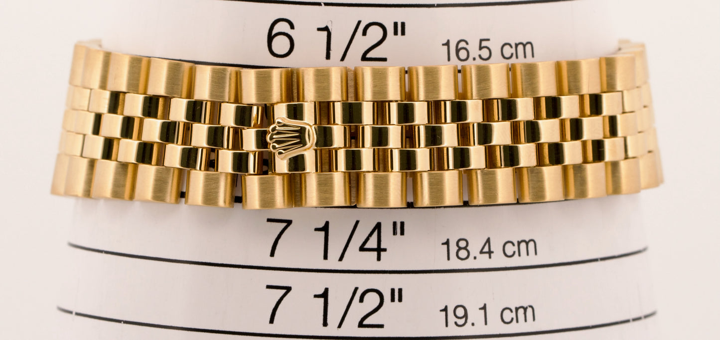 Rolex GMT-Master BLACK 18K Yellow Gold Jubilee Automatic 40mm Watch 16758