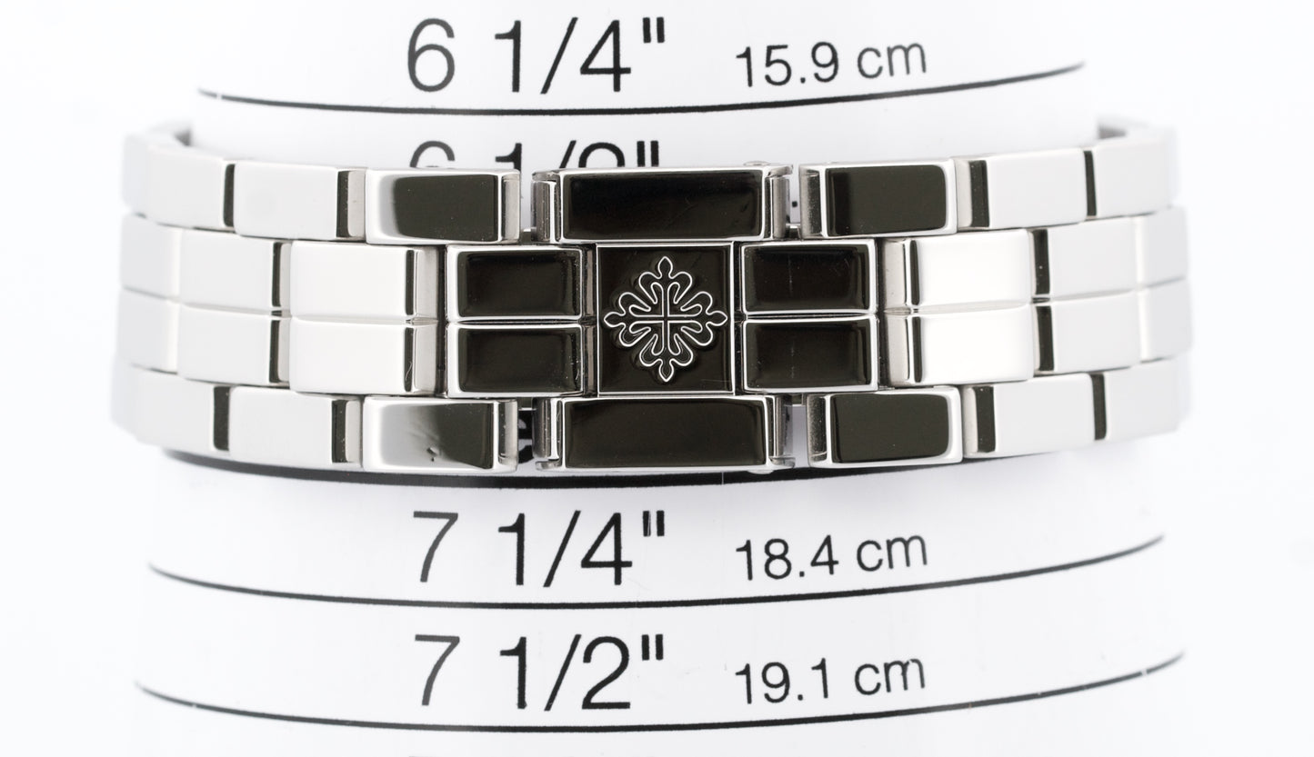 PAPERS Patek Philippe Aquanaut 36mm BLACK Steel Automatic Rubber 5066/1A-001 BOX