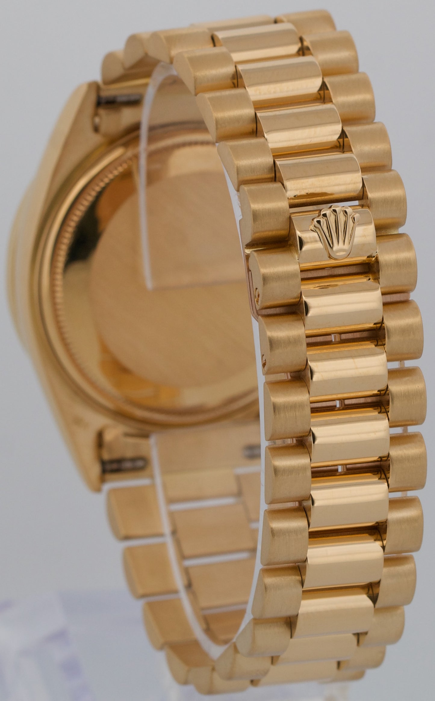 Rolex Day-Date President CHAMPAGNE 36mm DIAMOND BEZEL 18K Yellow Gold Watch 1803