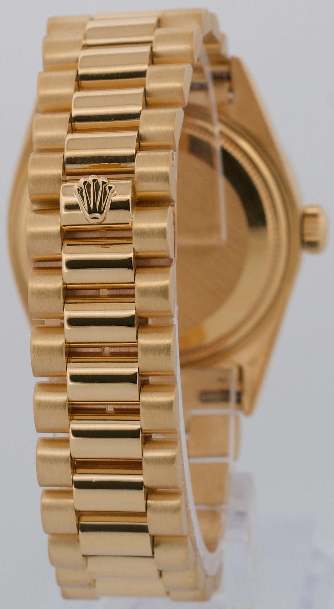 Rolex Day-Date President CHAMPAGNE 36mm DIAMOND BEZEL 18K Yellow Gold Watch 1803