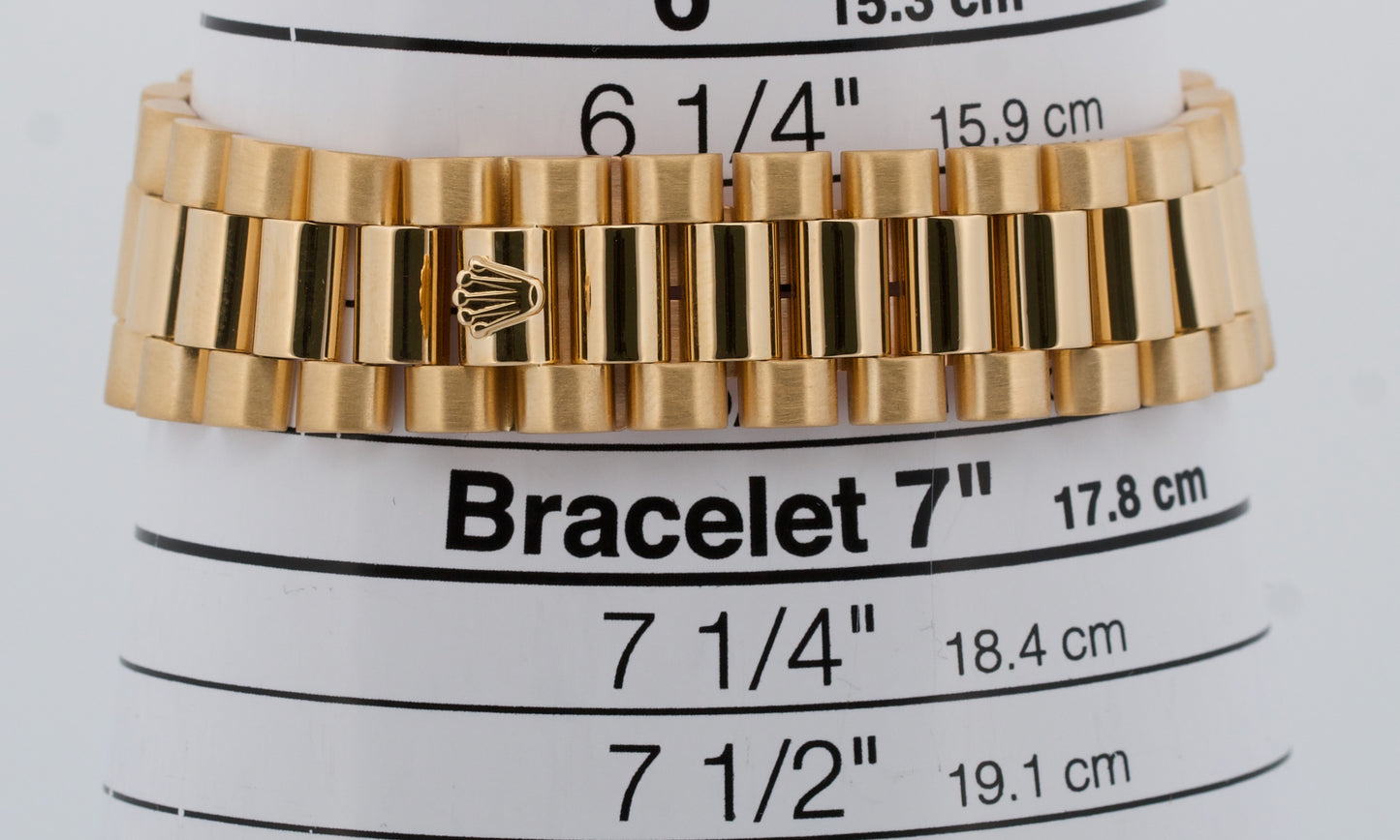 Rolex Day-Date President CHAMPAGNE 36mm DIAMOND BEZEL 18K Yellow Gold Watch 1803