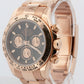 Rolex Daytona Cosmograph BLACK 18K Rose Gold 40mm Oyster 116505 Watch