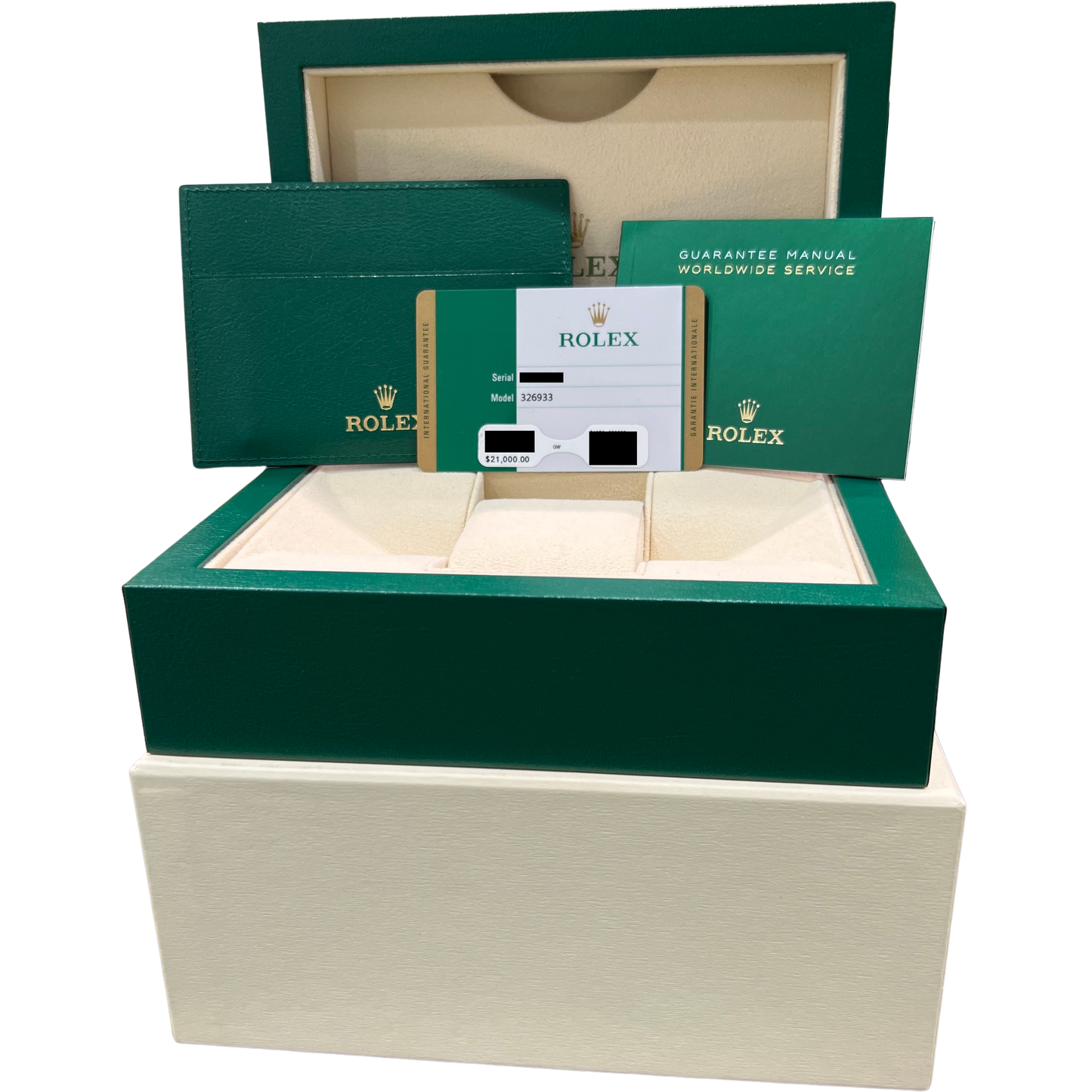 MINT PAPERS Rolex Sky-Dweller Two-Tone 18K Gold Black 42mm 326933 Watch BOX