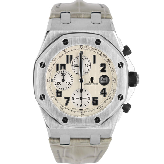 Audemars Piguet Royal Oak Offshore Safari Steel White 42mm 26170ST Watch