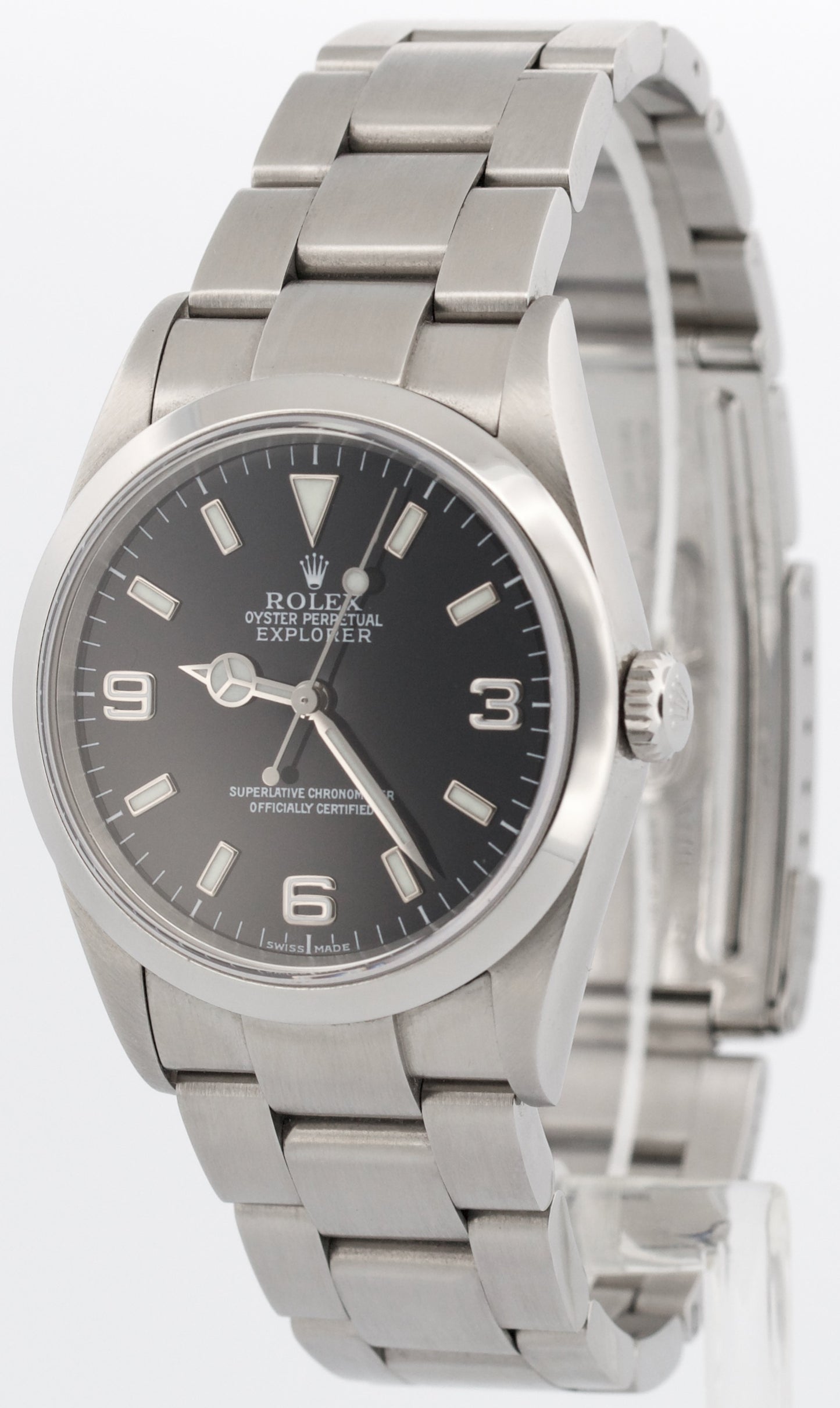 2025 CPO Rolex Explorer I Black 36mm 3-6-9 Stainless Steel Oyster MK2 114270