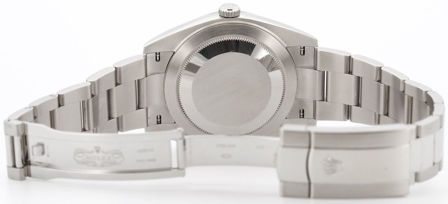 PAPERS Rolex DateJust 41mm SILVER Stainless Steel Smooth OYSTER 126300 Watch BOX