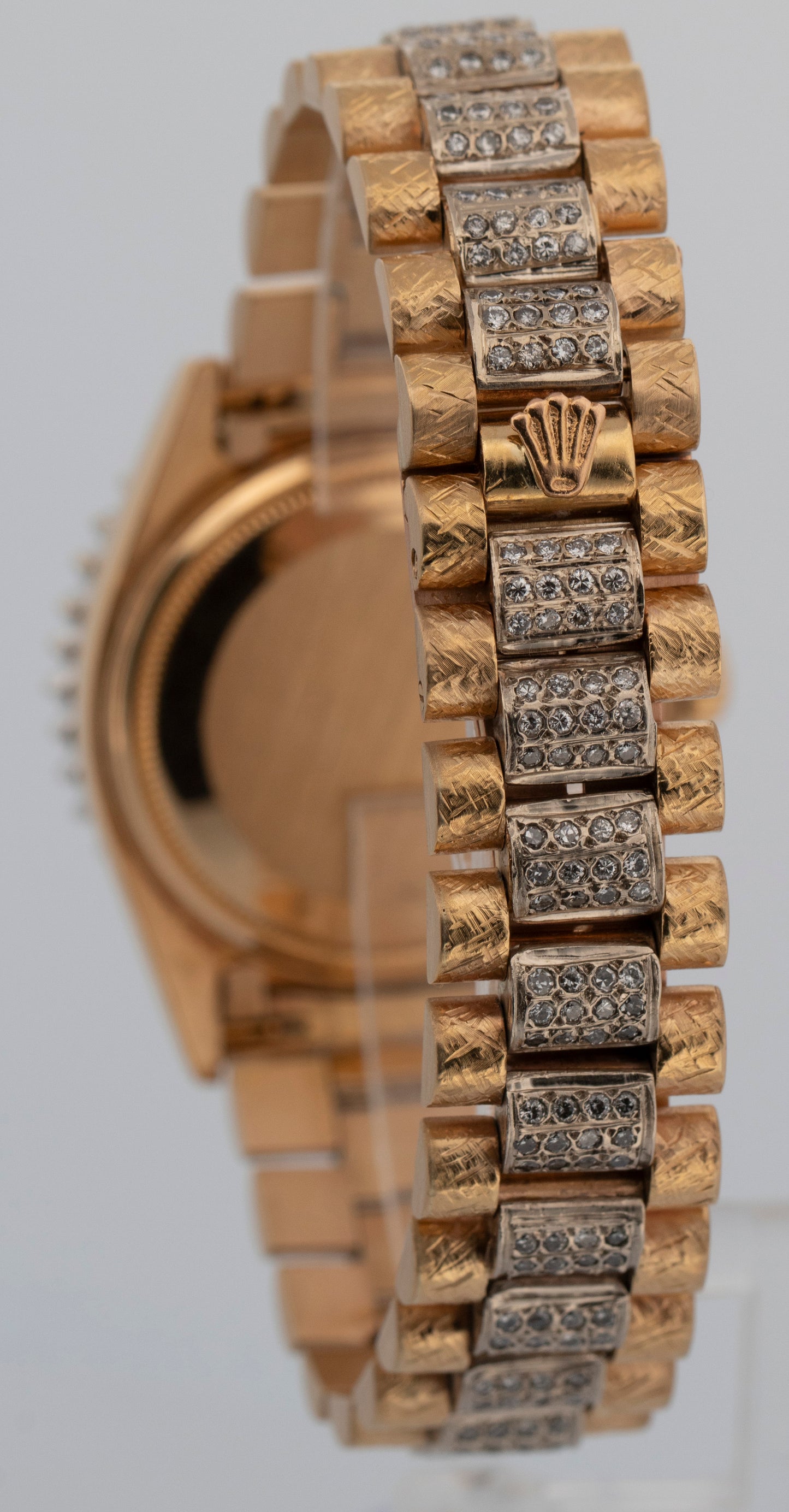 Rolex Day-Date President DIAMOND CHAMPAGNE 18K Yellow Gold 36mm 18038 Watch