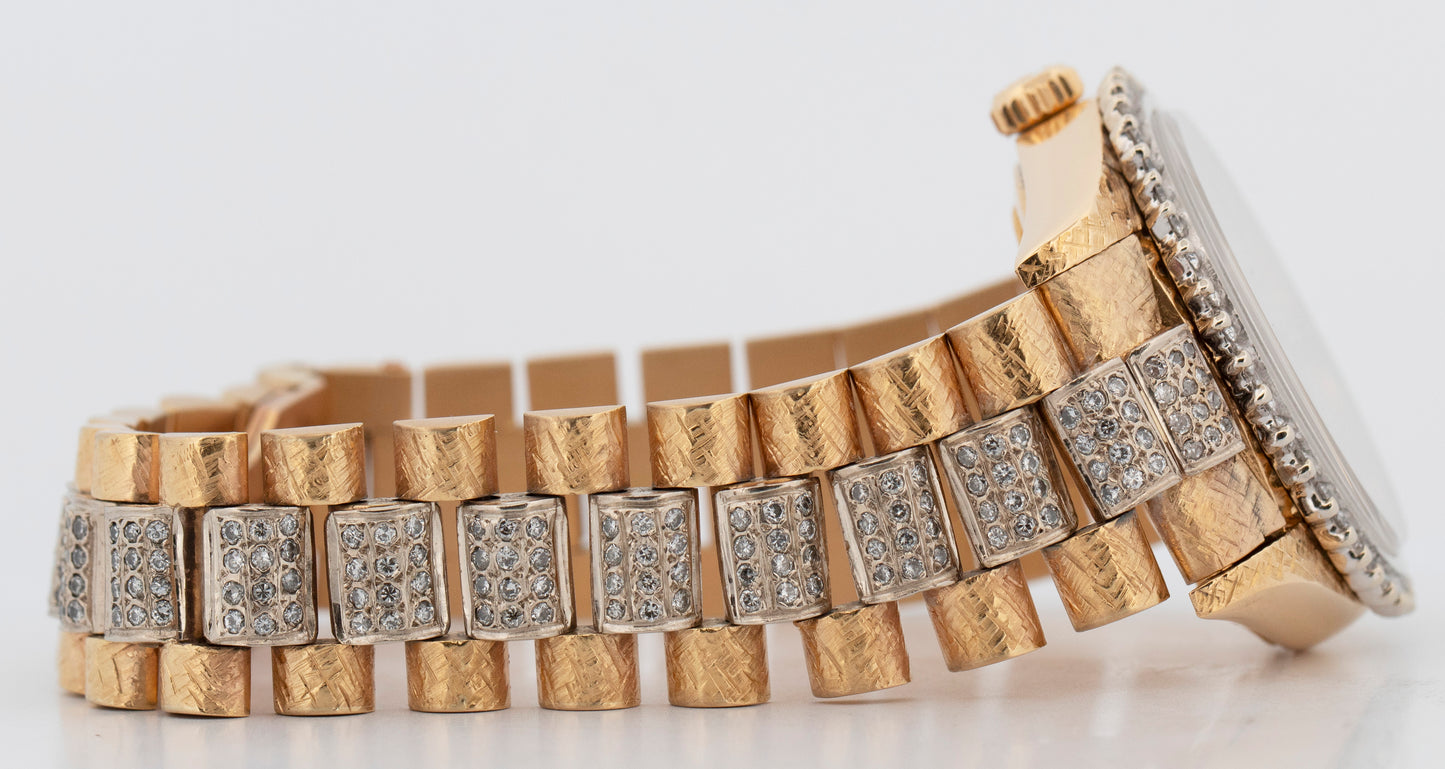 Rolex Day-Date President DIAMOND CHAMPAGNE 18K Yellow Gold 36mm 18038 Watch