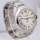PAPERS Cartier Ballon Bleu Steel SILVER GUILLOCHE 42mm 3765 W6901224 Watch B+P