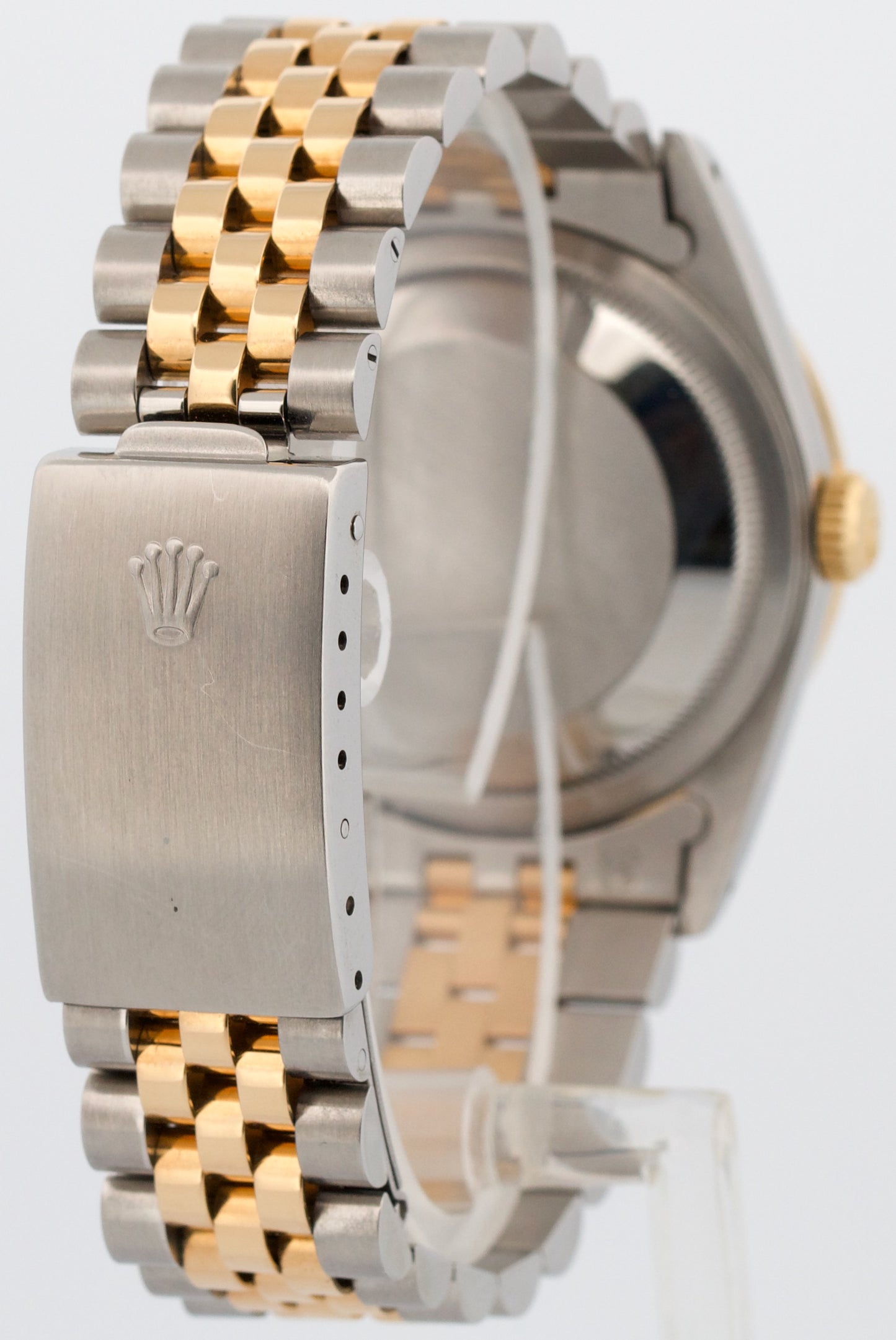 Rolex DateJust 36mm CHAMPAGNE DIAMOND 18K Yellow Gold Steel JUBILEE 16233 Watch