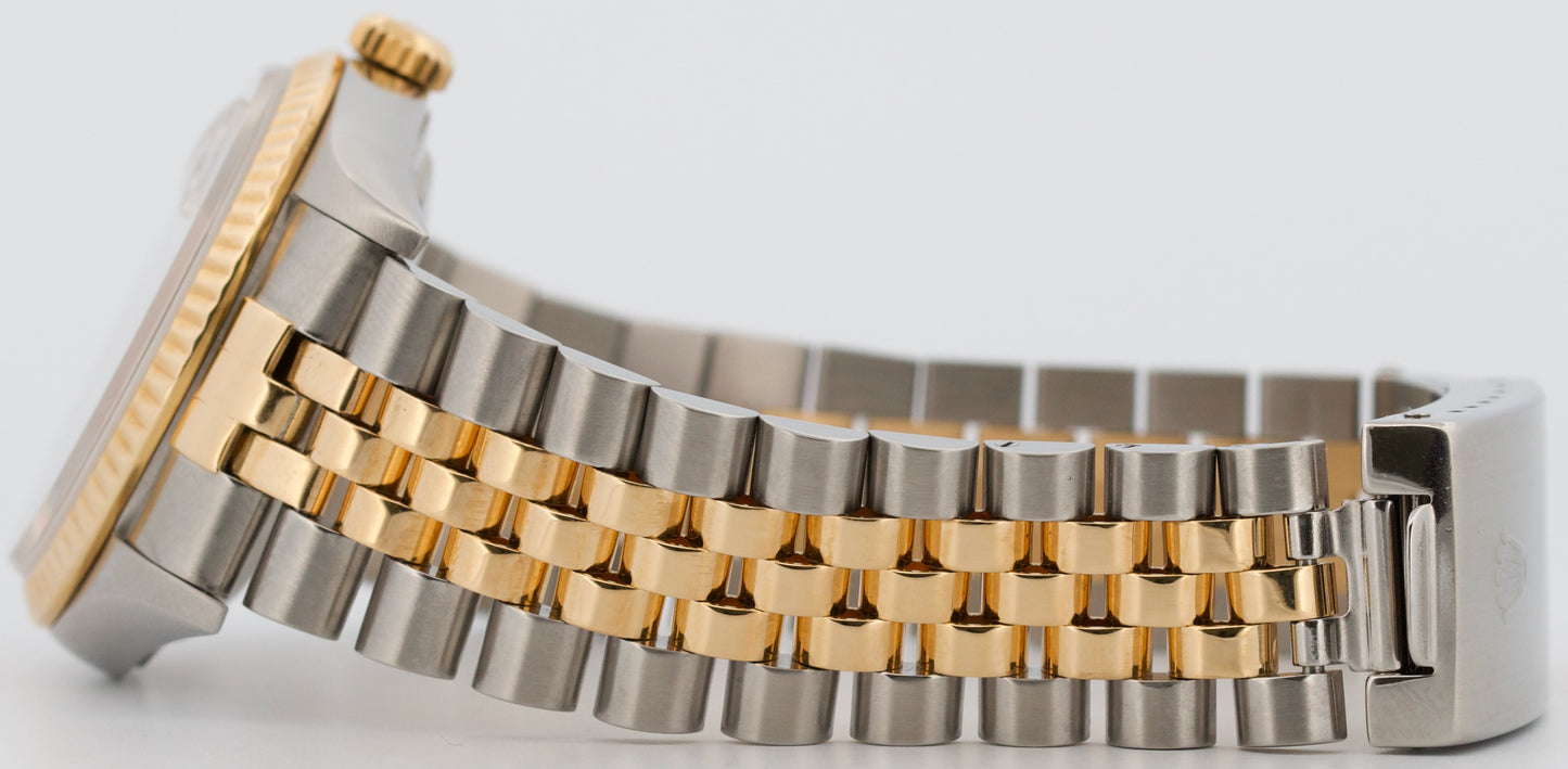 Rolex DateJust 36mm COPPER JUBILEE DIAMOND 18K Yellow Gold Steel JUBILEE 16233