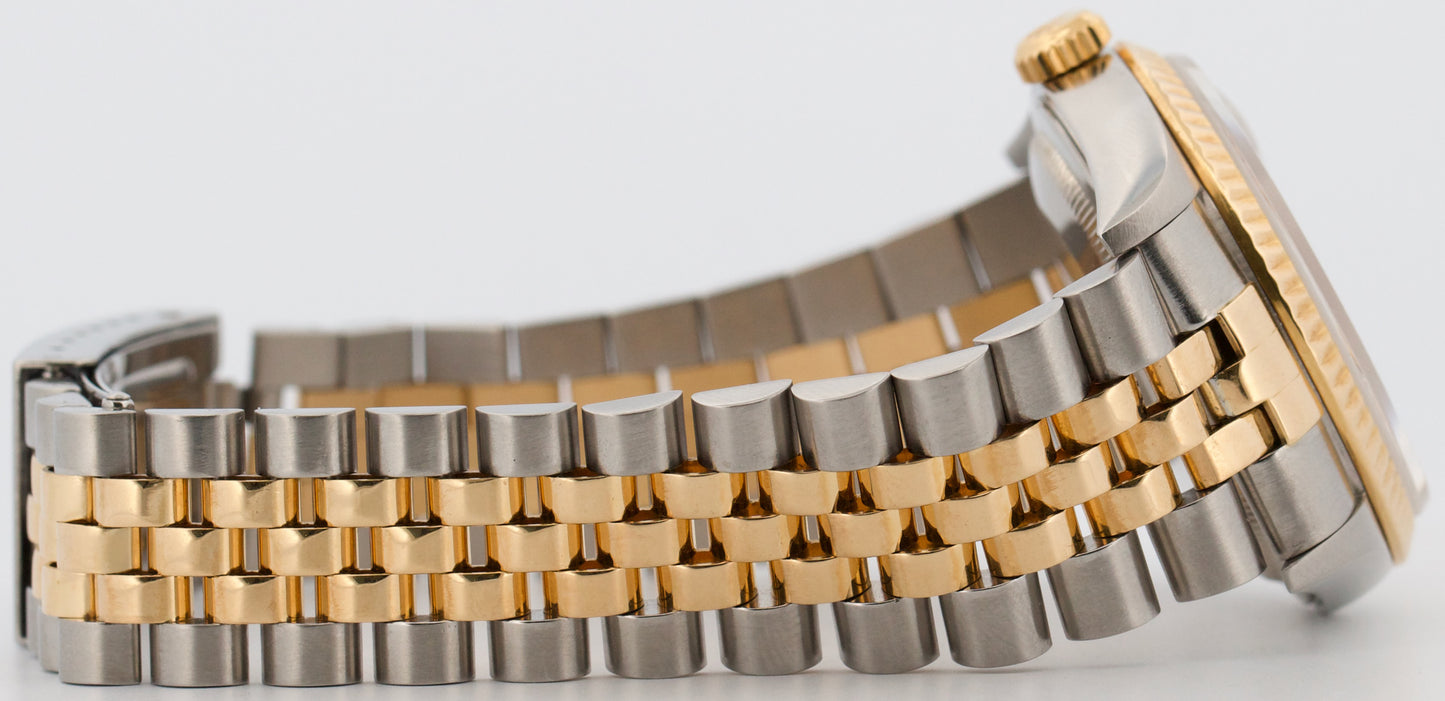 Rolex DateJust 36mm COPPER JUBILEE DIAMOND 18K Yellow Gold Steel JUBILEE 16233